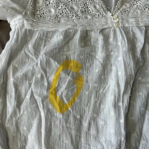 Gerard Darel Cream Blouse Size 36 - Picture 3 of 6